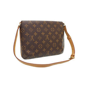 Louis Vuitton Monogram Shoulder Tango Bag Brown Musette Leather Short